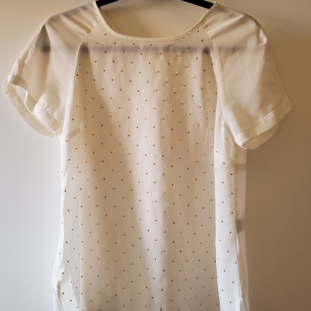 R&W studded cream top